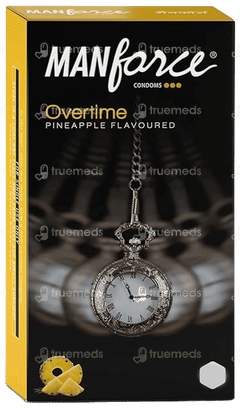 Manforce Overtime Pineapple Flavoured Condoms 3 Manforce Overtime Pineapple Flavoured Condoms 3