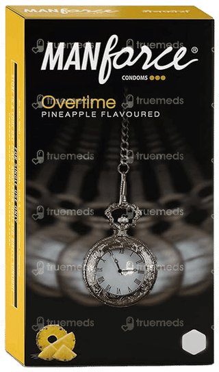 Manforce Overtime Pineapple Flavoured Condoms 3