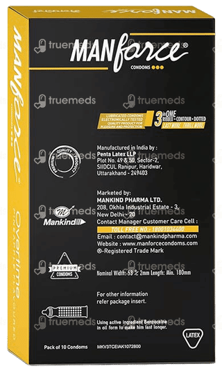 Manforce Overtime Pineapple Flavoured Condoms 3