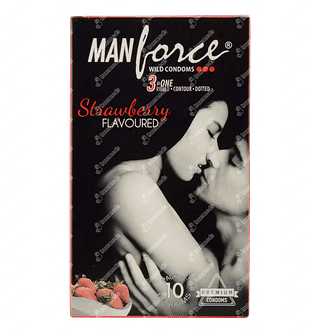 Manforce Wild Strawberry Condom Pack Of 10