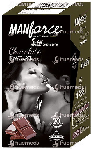 Manforce Wild 3 In 1 Chocolate Flavoured Condoms 20