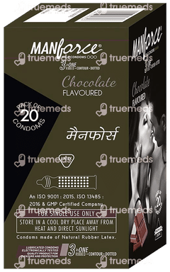 Manforce Wild 3 In 1 Chocolate Flavoured Condoms 20