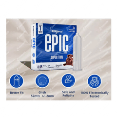 Manforce Epic Desire Super Thin Silk Chocolate Premium Condoms 3