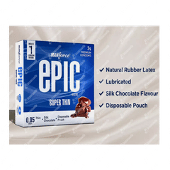 Manforce Epic Desire Super Thin Silk Chocolate Premium Condoms 3