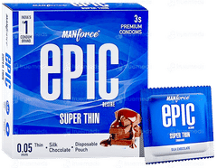 Manforce Epic Desire Super Thin Silk Chocolate Premium Condoms 3 Manforce Epic Desire Super Thin Silk Chocolate Premium Condoms 3
