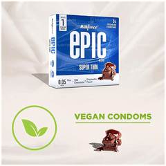 Manforce Epic Desire Super Thin Silk Chocolate Premium Condoms 3