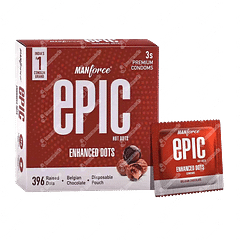 Manforce Epic Enhanced Dots Belgian Chocolate Premium Condoms 3