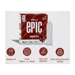 Manforce Epic Enhanced Dots Belgian Chocolate Premium Condoms 3