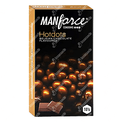 Manforce Hotdots Belgian Chocolate Flavoured Condoms 10