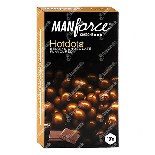 Manforce Hotdots Belgian Chocolate Condom Pack Of 10