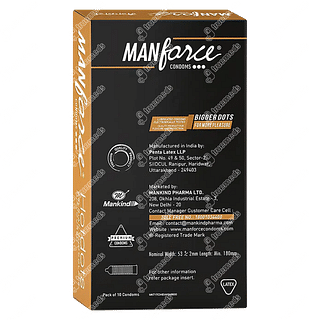 Manforce Hotdots Belgian Chocolate Condom Pack Of 10