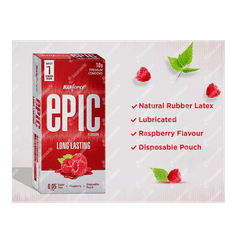 Manforce Epic Long Lasting Raspberry Condoms 10