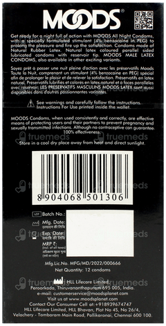 Moods Allnight Climax Delay Condoms 12