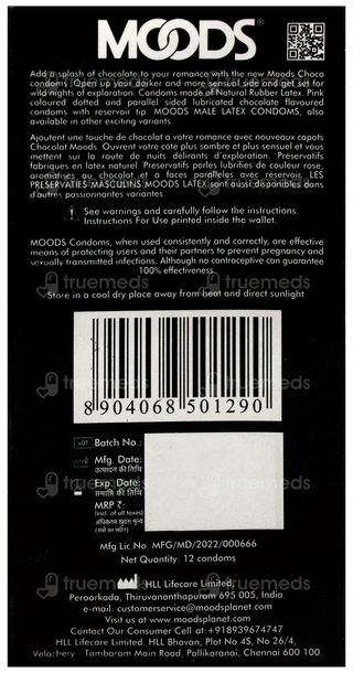 Moods Choco Flavoured & Dotted Condoms 12