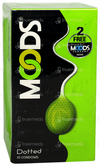 Moods Dotted Silver Condoms 20 With 2 Free
