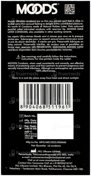 Moods Ultra Thin Condoms 10
