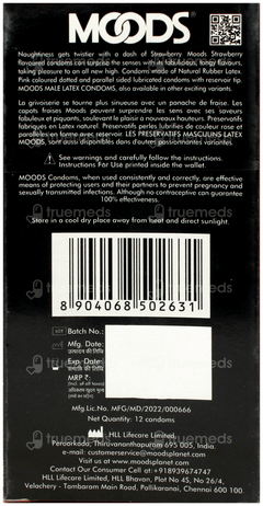 Moods Strawberry Condoms 12