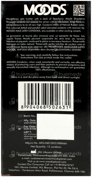 Moods Strawberry Condoms 12