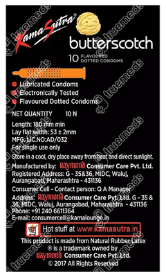 Kamasutra Excite Butterscotch Box Of Condom 10