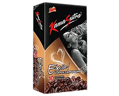 KAMASUTRA EXCITE COFEE CAPUCINNO BOX OF CONDOM 10