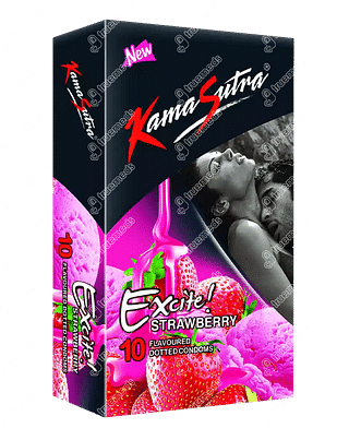 Kamasutra Excite Strawberry Box Of Condom 10