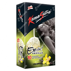 KAMASUTRA EXCITE VANILLA BOX OF CONDOM 10