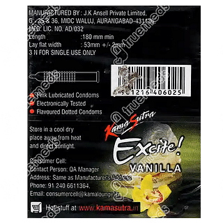 Kamasutra Excite Vanilla Box Of Condom 10