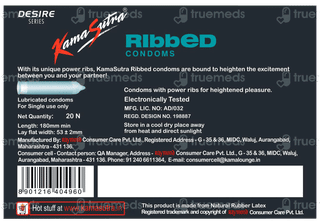 Kamasutra Desire Series Ribbed Condoms 20