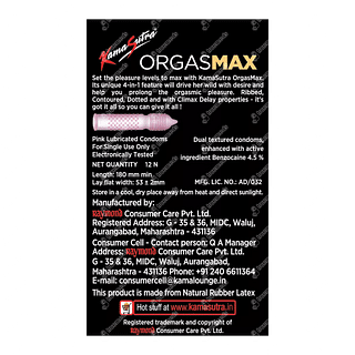 Kamasutra Orgasmax 4 In 1 Box Of Condom 12