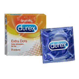 Durex Extra Dots Condom Pack Of 3