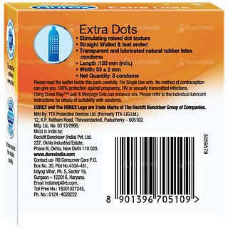 Durex Extra Dots Condoms 3