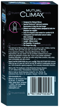 Durex Mutual Climax Condoms 10