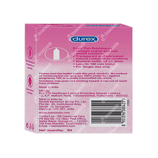 Durex Bubblegum Condom Pack Of 3