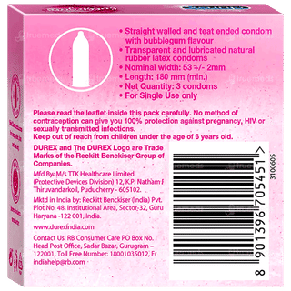 Durex Bubblegum Condoms 3