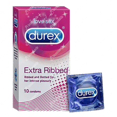 Durex Extra Ribbed Condom 10