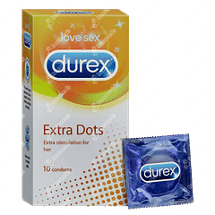 Durex Extra Dots Condom Pack Of 10