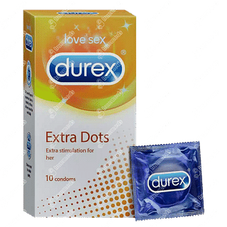 Durex Extra Dots Condom Pack Of 10