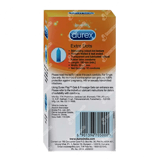 Durex Extra Dots Condom Pack Of 10