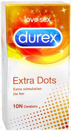 Durex Extra Dots Condoms 10 Durex Extra Dots Condoms 10