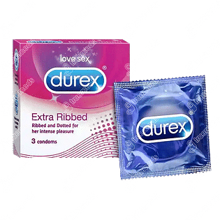 Durex Extra Ribbed Condom 3