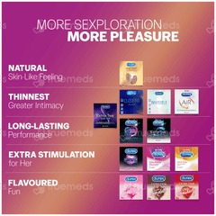 Durex Extra Ribbed Condoms 3 Durex Extra Ribbed Condoms 3