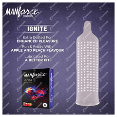 Manforce Ignite Apple Peach Flavoured Condoms 3