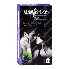 Manforce Black Grapes Flavoured Condoms 10