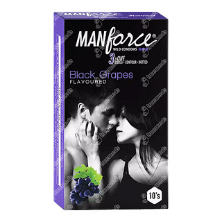 Manforce Black Grapes Flavour Condom Pack Of 10