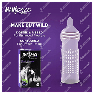 Manforce Black Grapes Flavour Condom Pack Of 10