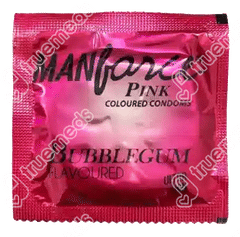 Manforce Pink Bubblegum Flavoured Condoms 3