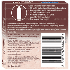 Durex Extra Thin Intense Chocolate Condoms 3