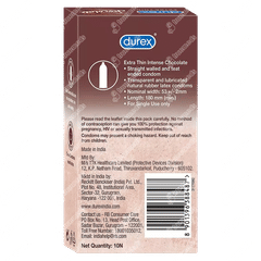 Durex Extra Thin Intense Chocolate Condoms 10