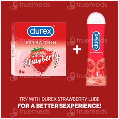 Durex Extra Thin Wild Strawberry Condoms 3