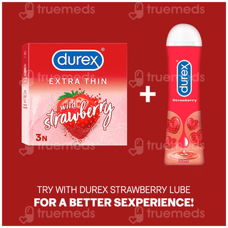 Durex Extra Thin Wild Strawberry Condoms 3